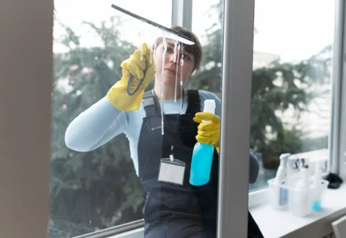 Nettoyage de vitres intérieures et extérieures à Querrien